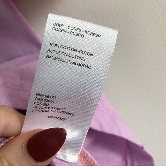 Bdg Colorblock Football Jersey Tee Basic T Shirt Short Sleeve Coral - Picture 14 of 16